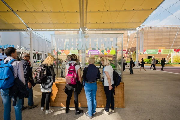 Pessoas em exposição Universal 2015 — Fotografia de Stock