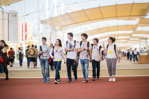 People on Universal exposition 2015 — ストック写真