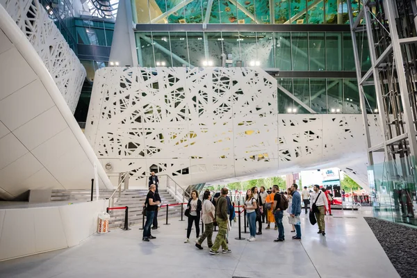 Italienischer Pavillon auf der Nahrungsmittelmesse 2015 — Stockfoto