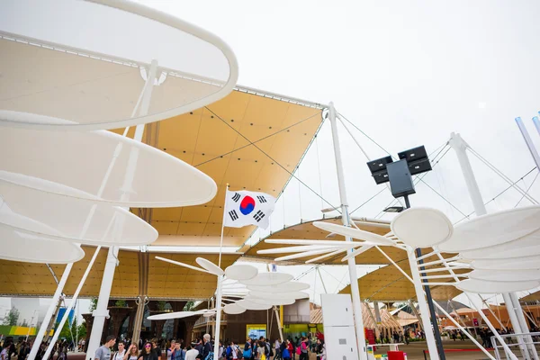 Pawilon Korei w ekspozycji żywności 2015 — Zdjęcie stockowe
