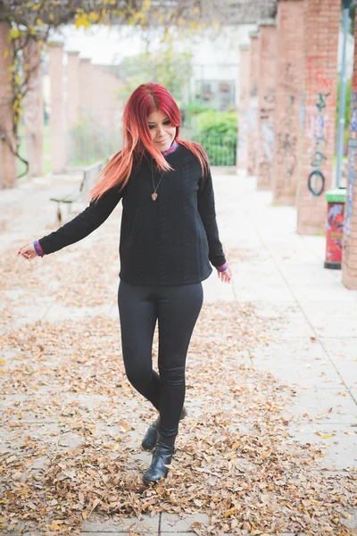 Beautiful red hair woman — Stock Photo, Image