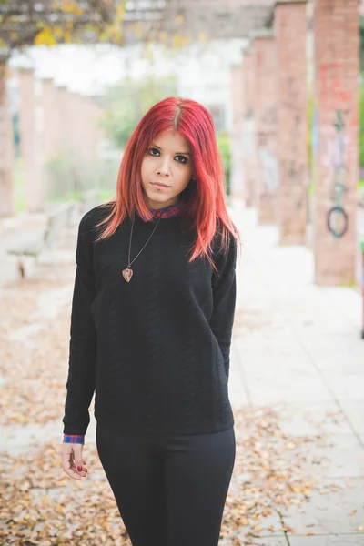 Beautiful red hair woman — Stock Photo, Image