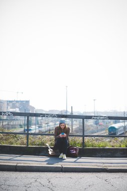 Genç hipster kadın