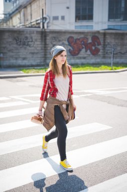 Genç hipster kadın