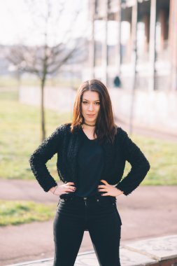 Genç güzel kadın.