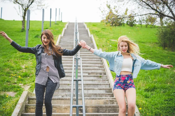 Two beautiful friends — Stock Photo, Image