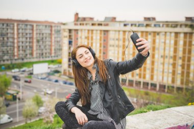 Young handosme brunette girl 