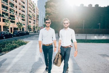 şehrin modern iş adamları  