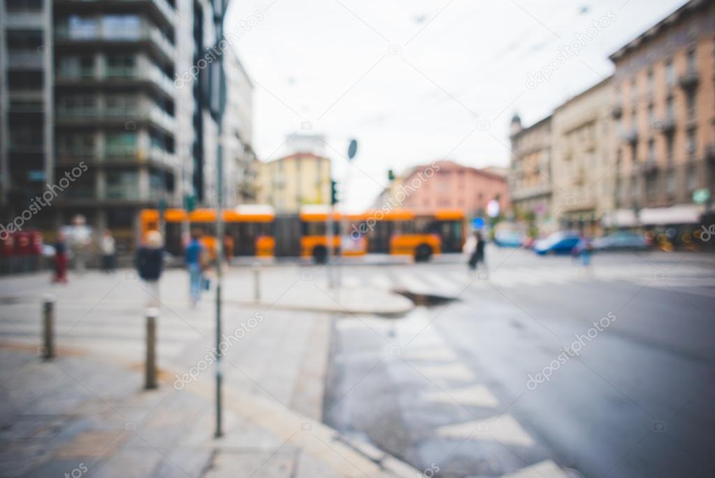 blurred defocused filtered cityscape