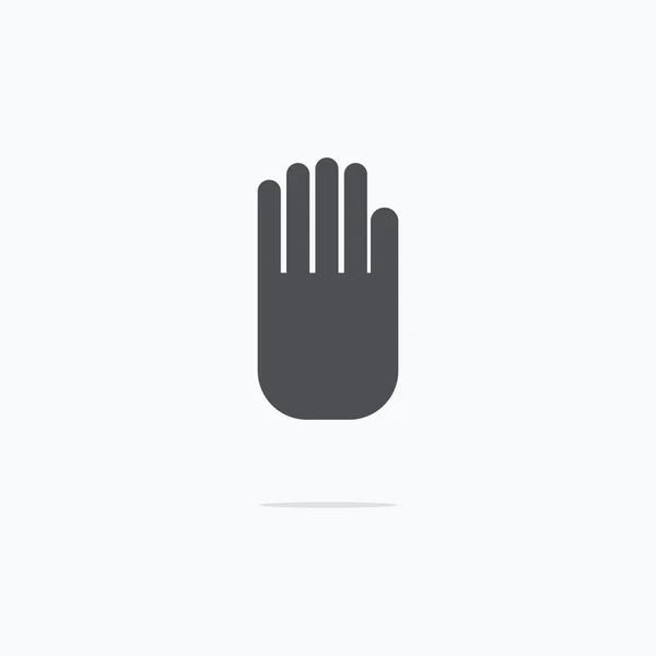 Stop-Hand-Symbol. Vektorillustration. — Stockvektor