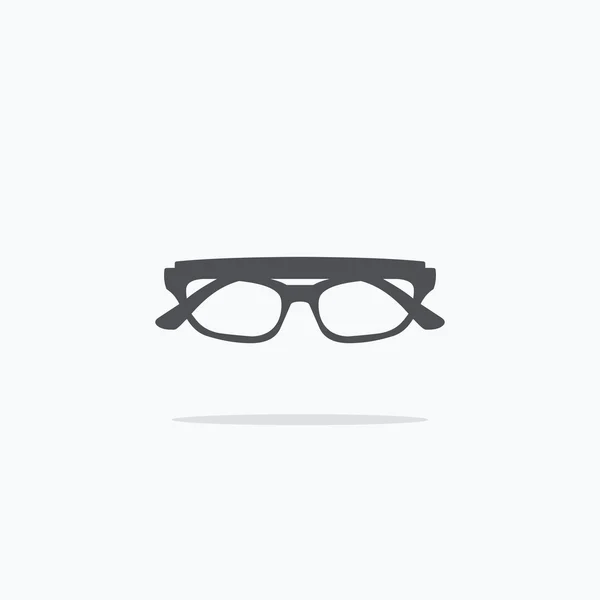 Des lunettes. Icône lunettes sur un fond clair. Illustration vectorielle — Image vectorielle