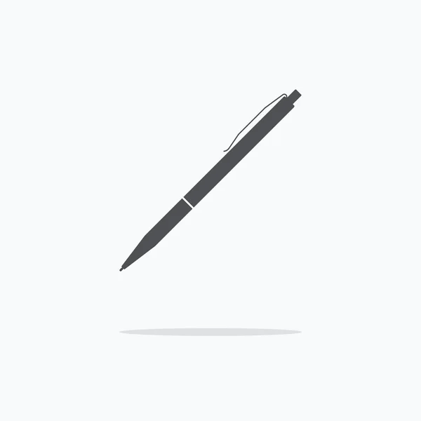 Stift. Symbolstifte auf hellem Hintergrund. Vektorillustration. — Stockvektor