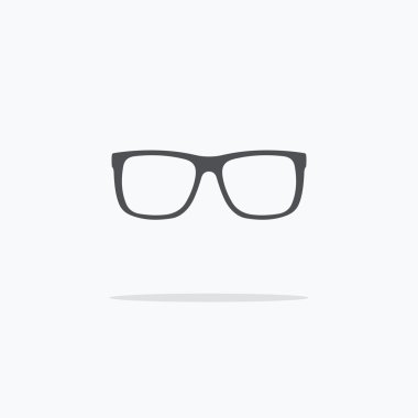 Jant gözlük. Simge gözlükler. Vektör çizim ışık backg üzerinde