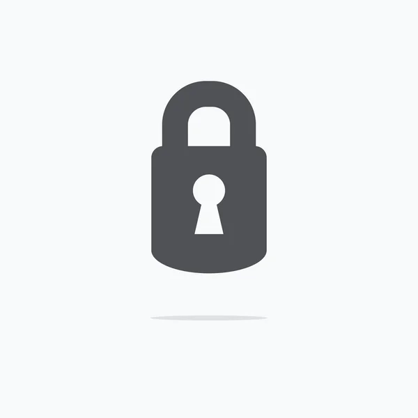 Lock Icon. Rek icon flat. Векторная иллюстрация . — стоковый вектор