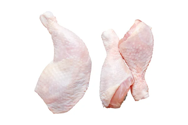Raw chicken legs. Isolated. — Stock Photo, Image