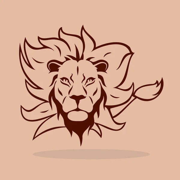 Een Lion-symbool — Stockvector