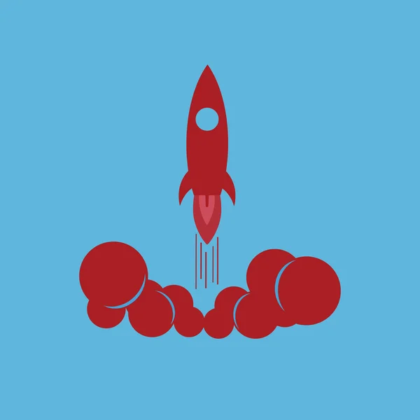 Icône de lancement de fusée — Image vectorielle