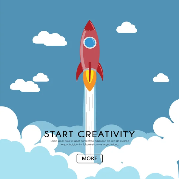 Start creativiteit Concept — Stockvector