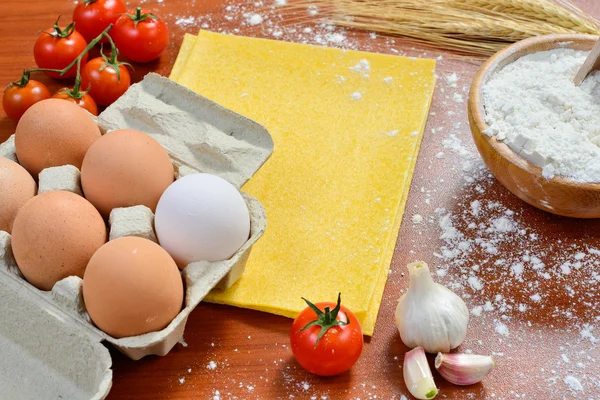 Fideos de huevo — Foto de Stock