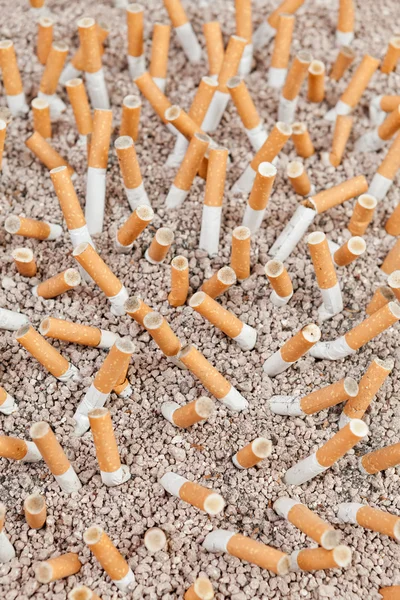 Cigarrillos caos desde arriba — Foto de Stock