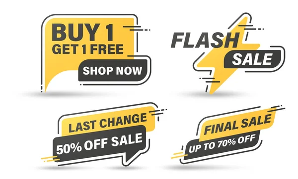 Venta Banner Plantilla Diseño Para Web Flash Venta — Vector de stock