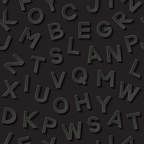 Modèle sans couture avec alphabet — Image vectorielle
