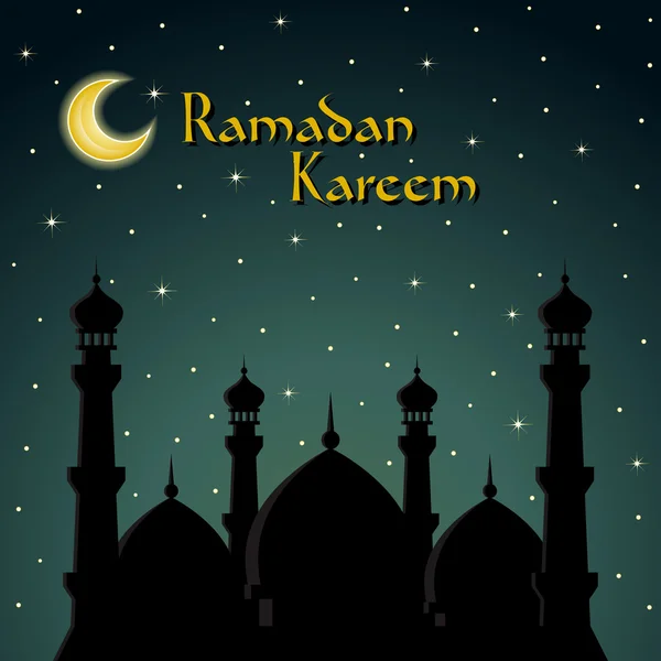 Ramadan Kareem greeting card — Stock Vector