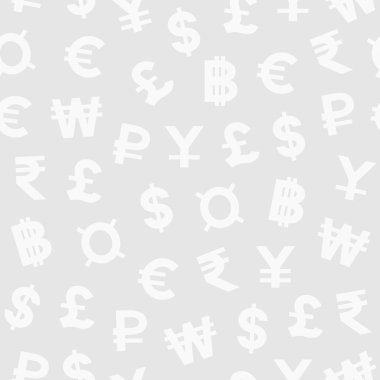 Para birimi simgeleri ile Seamless Modeli