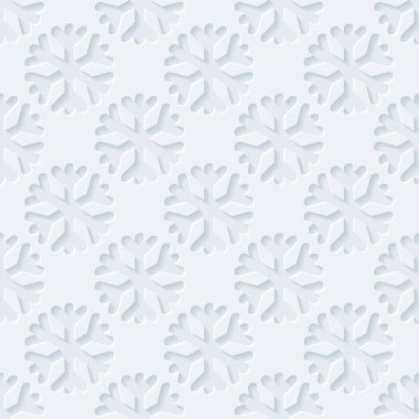 Dekoratif kar taneleri ile Seamless modeli. Vektör çizim