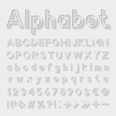 Decorative alphabet clipart