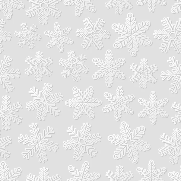 Fundo sem costura com flocos de neve — Vetor de Stock