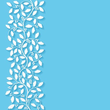 Holly ile çerçeve çiçek