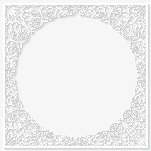 Soyut kağıt çerçeve çiçek