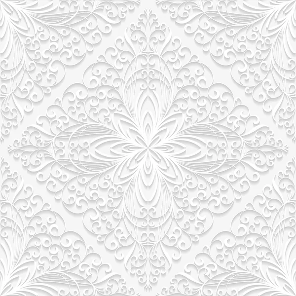 Patrón floral sin costuras — Vector de stock