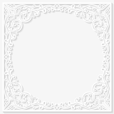 Vintage çerçeve çiçek