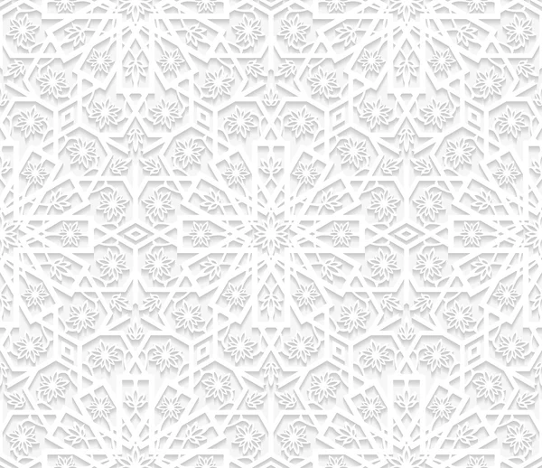 Seamless floral pattern in traditional style. Vector illustration. — Stock Vector