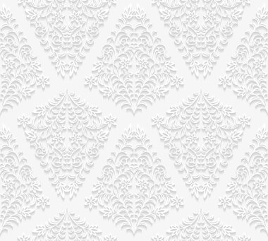 Sorunsuz çiçek desenli, geleneksel tarzda