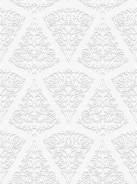 Sorunsuz çiçek desenli, geleneksel tarzda