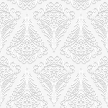 Sorunsuz çiçek desenli, geleneksel tarzda