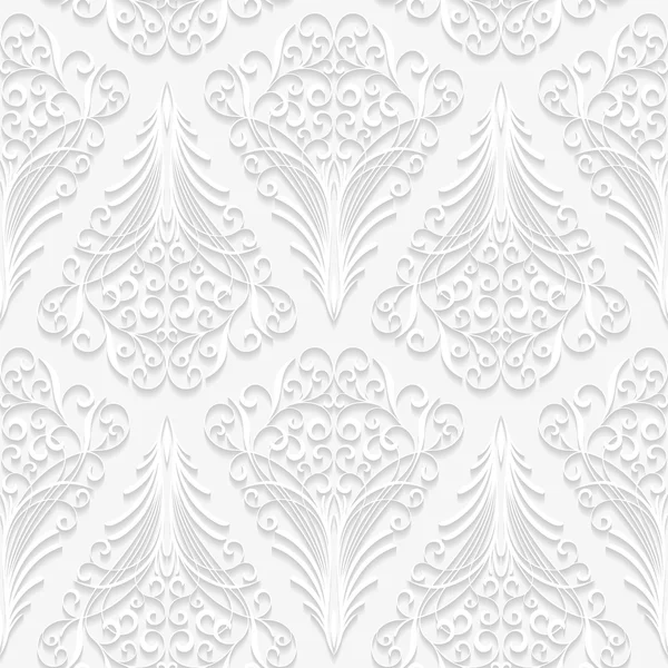 Patrón floral inconsútil en estilo tradicional — Vector de stock