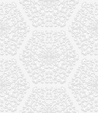 Sorunsuz çiçek desenli, geleneksel tarzda