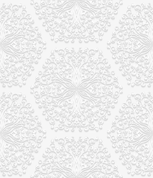 Motif floral sans couture dans un style traditionnel — Image vectorielle