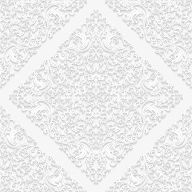 Sorunsuz çiçek desenli, geleneksel tarzda