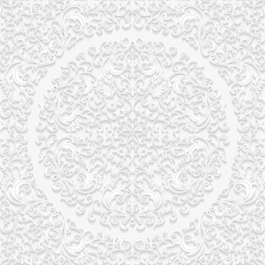 Sorunsuz çiçek desenli, geleneksel tarzda