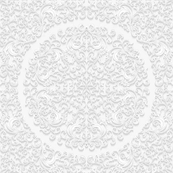 Patrón floral inconsútil en estilo tradicional — Vector de stock