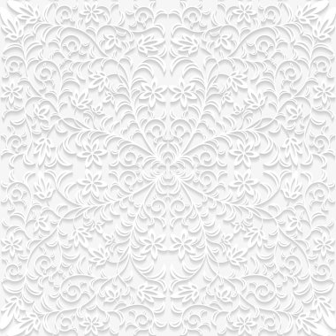 Sorunsuz çiçek desenli, geleneksel tarzda