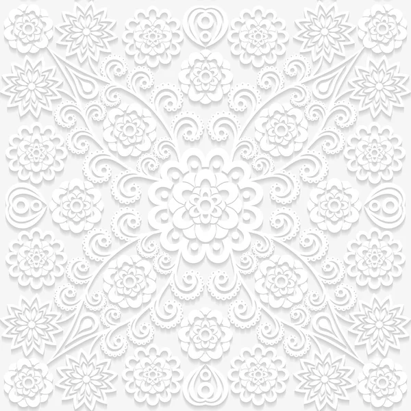 Seamless floral pattern in traditional style — Stock Vector