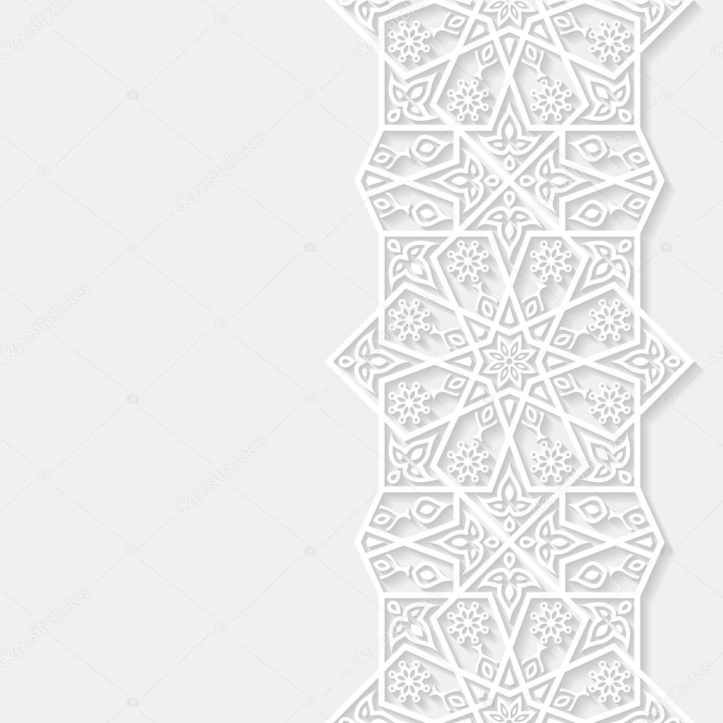 Decorative floral pattern. Vector illustration.