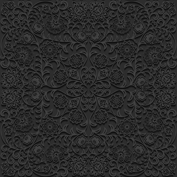 Seamless floral pattern. Vector illustration.