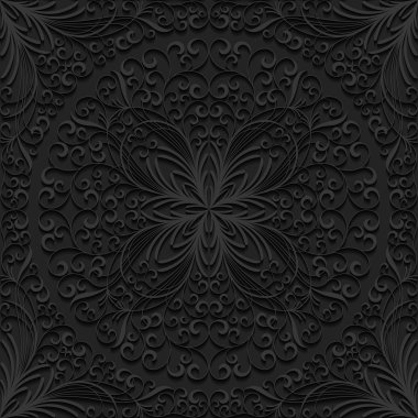 Kusursuz çiçek deseni. Vektör illüstrasyonu.